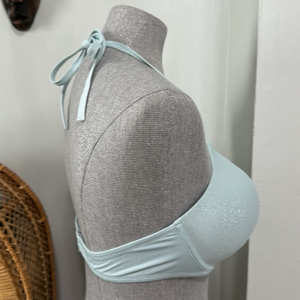 NWT Victoria's Secret Swimsuit Top 38C Blu Green Shimmer Bombshell Add‎ Two Cups - Picture 8 of 17
